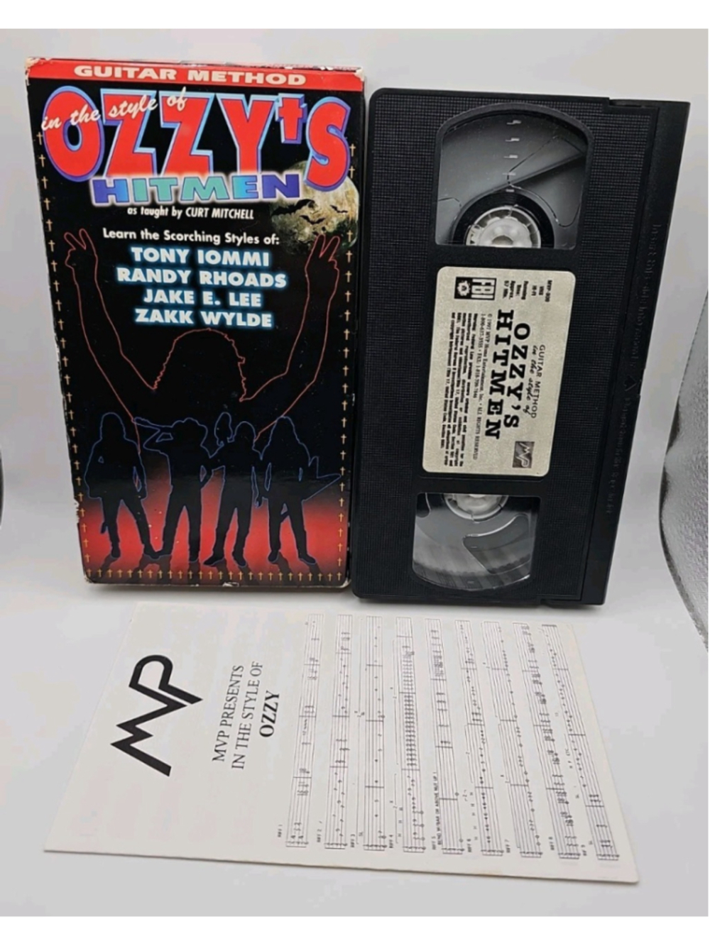 Guitar Method In The Style Of Ozzy’s Hitmen By Curt Mitchell VHS Ozzy Osbourne